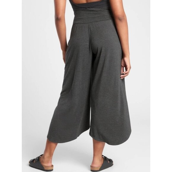 NEW Athleta Release Pants Charcoal Grey Relaxed Wide-Leg High-Rise TENCEL Modal - Picture 3 of 12